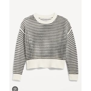 Old‎ Navy Open Stich Sweater Black And White Size Large